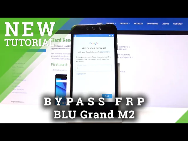 Video thumbnail for How to Bypass FRP Google Protection on BLU Grand M2 - Unlock Locked Device
