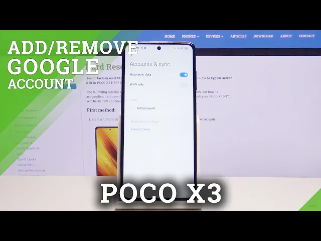 Video thumbnail for How to Add & Delete Google User in POCO X3 – Create Google Account