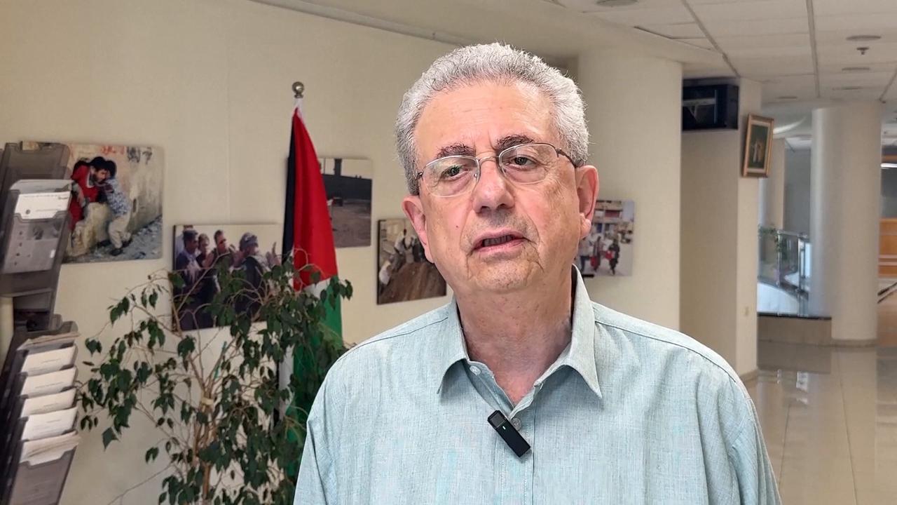 Video thumbnail for Palestinian political figure calls for unity to counter Israel's settlement in West Bank.