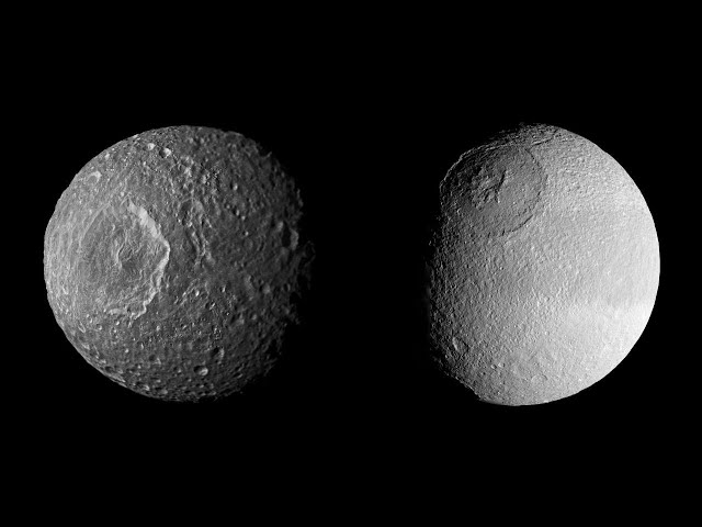Video thumbnail for ミマスとテティスの比較動画(Mimas & Tethys)