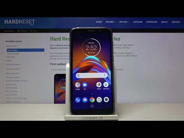 Video thumbnail for How to Factory Reset Motorola E6 Play – Erase All Content & Settings