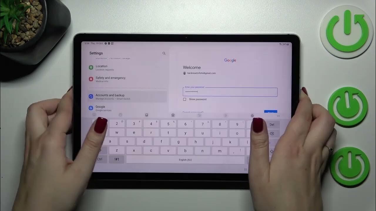 Video thumbnail for How to Add and Remove Google Account on Samsung Galaxy Tab S9 FE