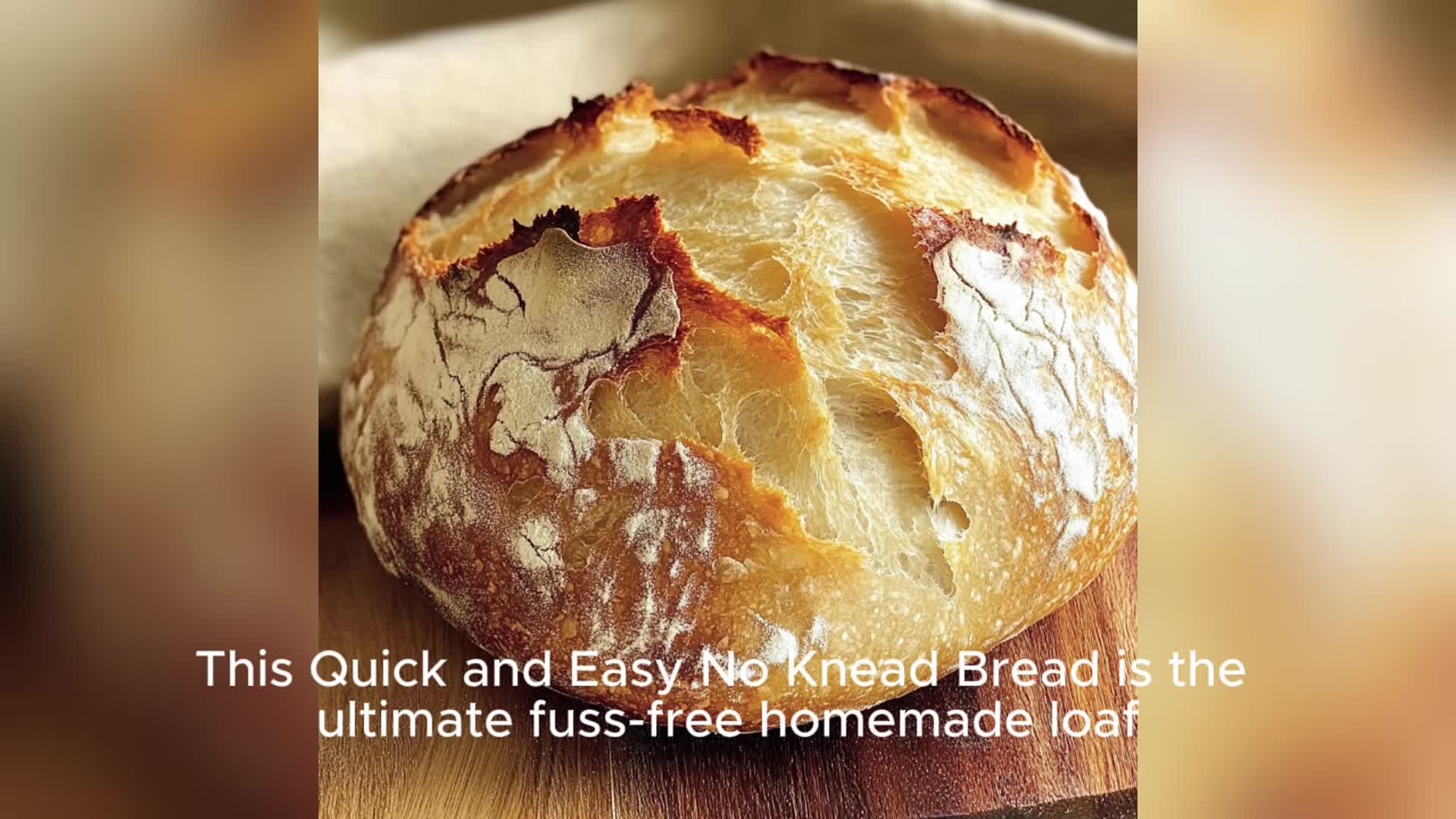 Video thumbnail for Quick and Easy No-Knead Bread
