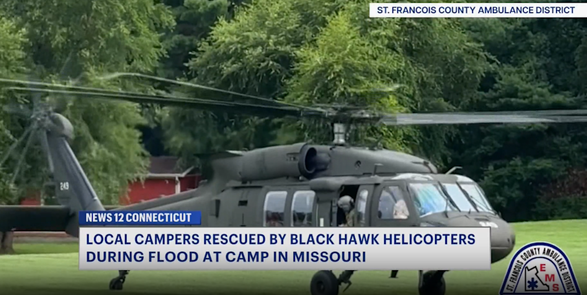 Video thumbnail for Missouri family thanks Sikorsky for rescuing sons with Black Hawk helicopters