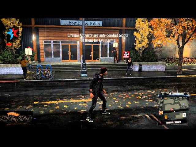 Video thumbnail for inFamous: Second Son - (Expert Mode) Queene Anne: Kill Lifeline Activists to Gain Evil Karma Delsin