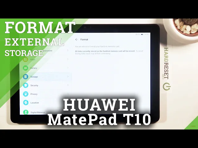 Video thumbnail for How to Format SD Card in HUAWEI MatePad T10 – Erase External Storage