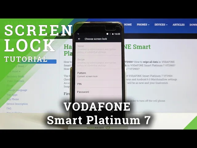 Video thumbnail for Change Lock Method - VODAFONE Smart Platinum 7 and Screen Lock Settings