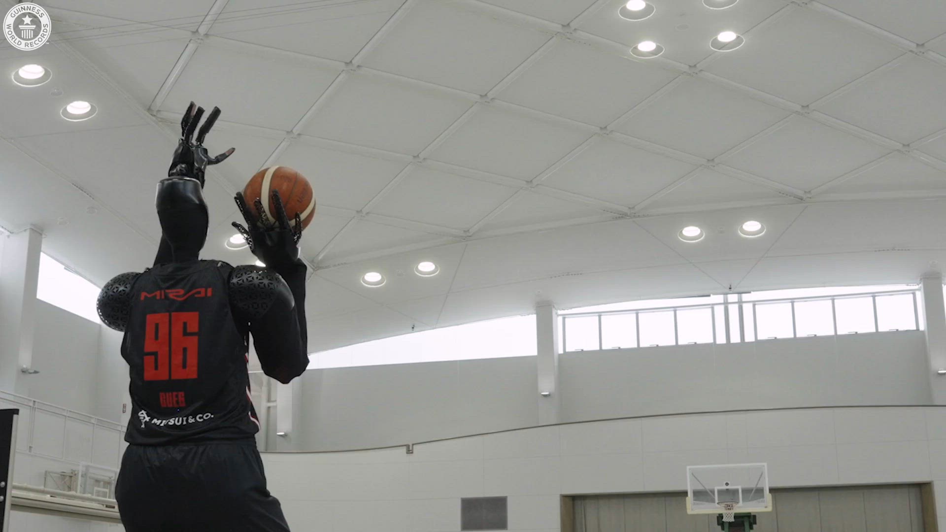 'Video thumbnail for Farthest Basketball shot by a humanoid robot'