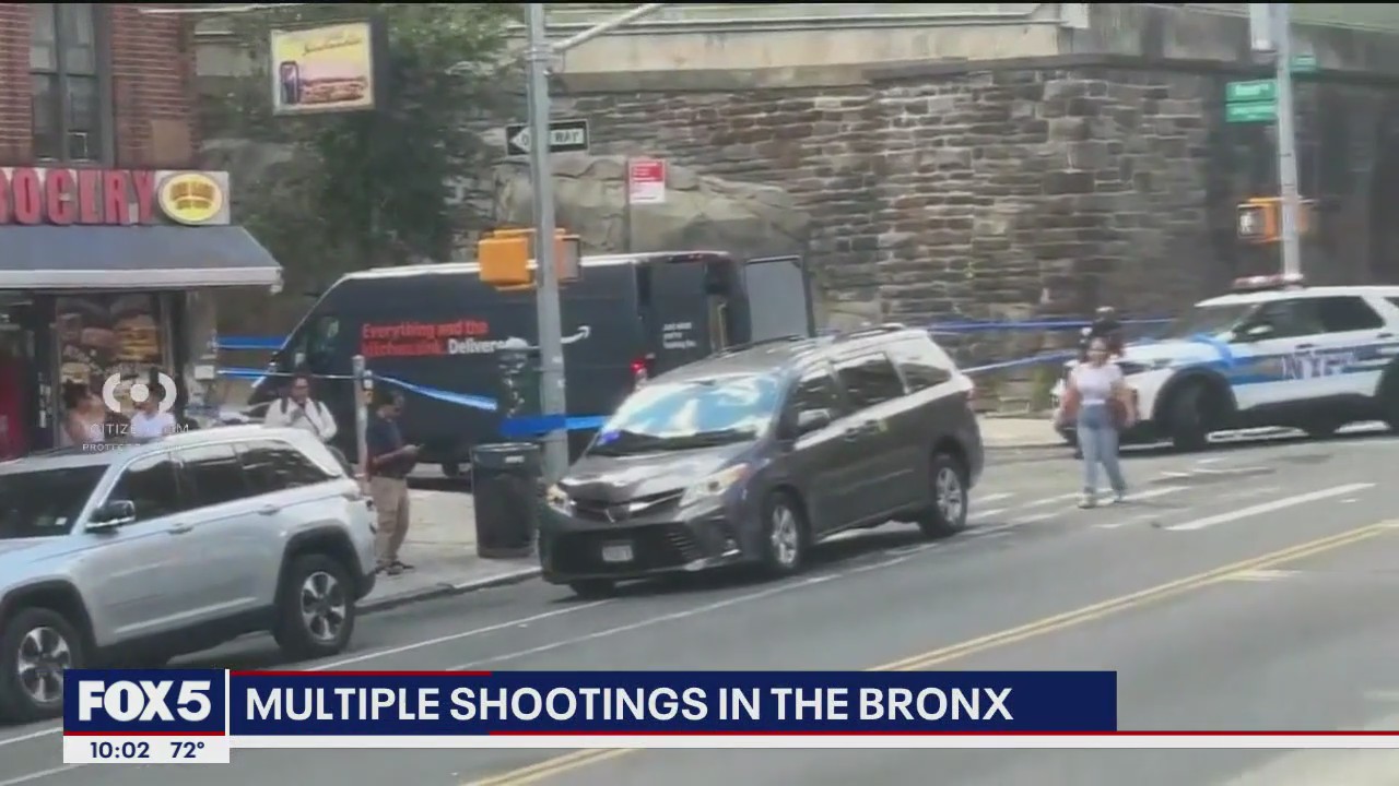 'Video thumbnail for Multiple shootings in the Bronx'