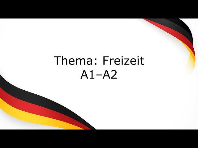 Video thumbnail for Deutsch sprechen lernen für Deutschlernende im Selbststudium: Tägliche Gesprächsübungen A1–A2 Niveau
