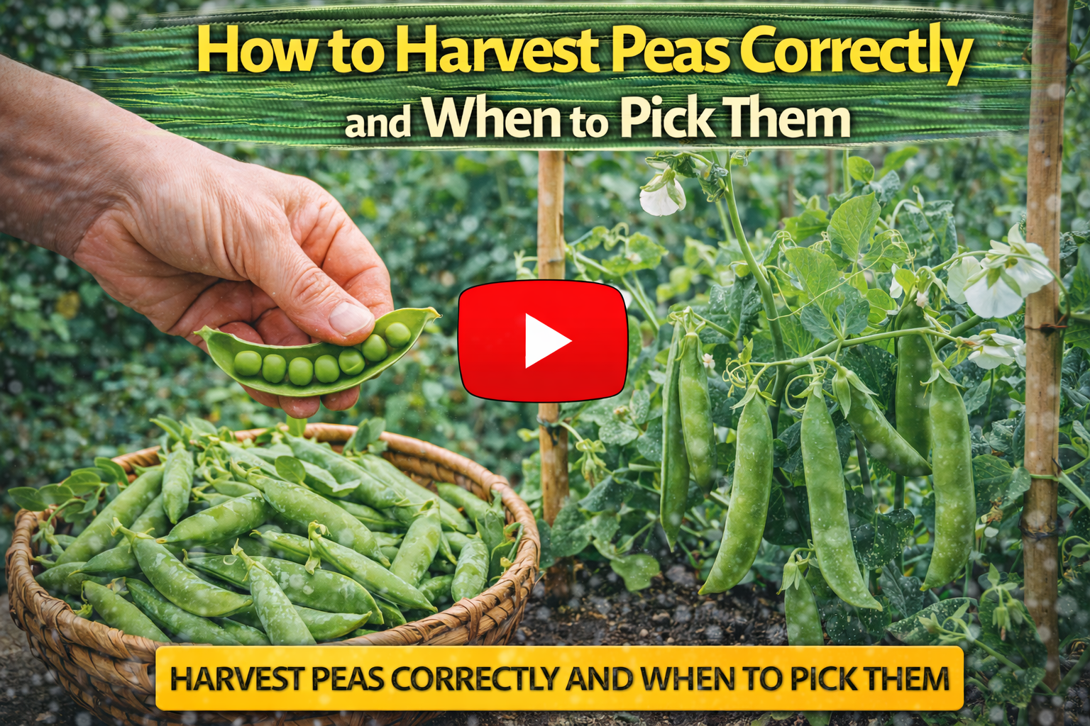 Video thumbnail for How to Harvest Peas Correctly and When to Pick Them