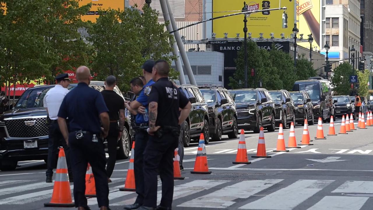 Video thumbnail for NY: New York City Prepares For Anticipated Taylor Swift And Travis Kelce Wedding Celebration.