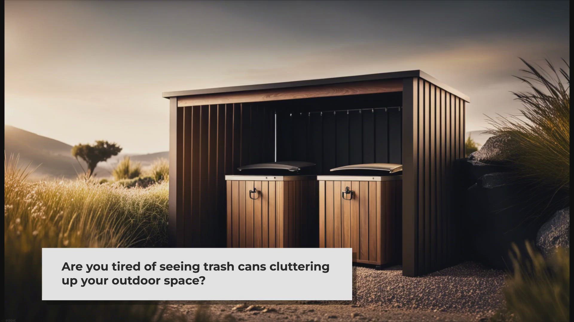 'Video thumbnail for 10 Best DIY Trash Can Shed Ideas: Keep Your Outdoor Space Neat and Tidy'