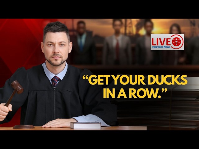 Video thumbnail for When a Judge Tells State Farm to "Get Your Ducks in a Row" | Live Insurance News