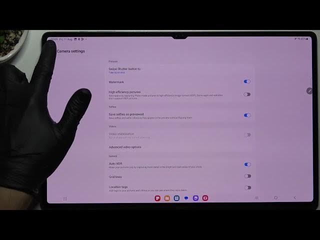 Video thumbnail for How to Manage Front Camera Mirror Effect on Samsung Galaxy Tab S9 Ultra / Camera Features