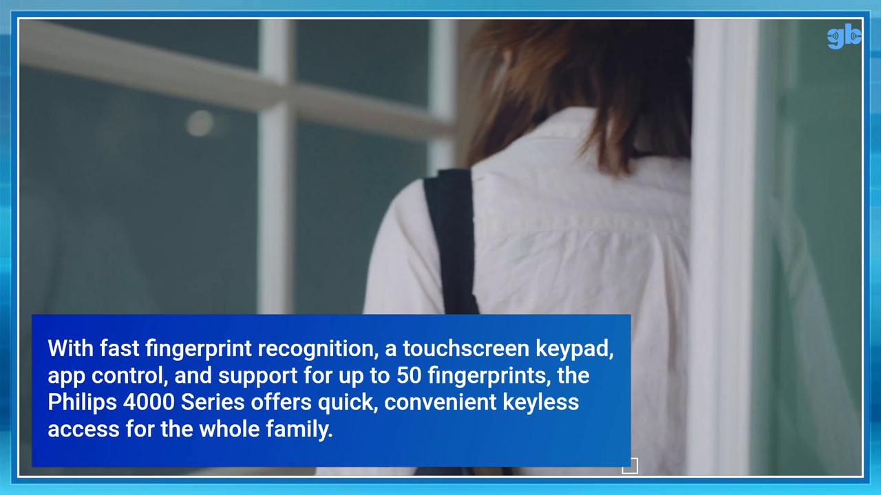 Video thumbnail for Philips 4000 Series Guide: A Sleek Touchscreen Smart Lock with Built-in Wi-Fi