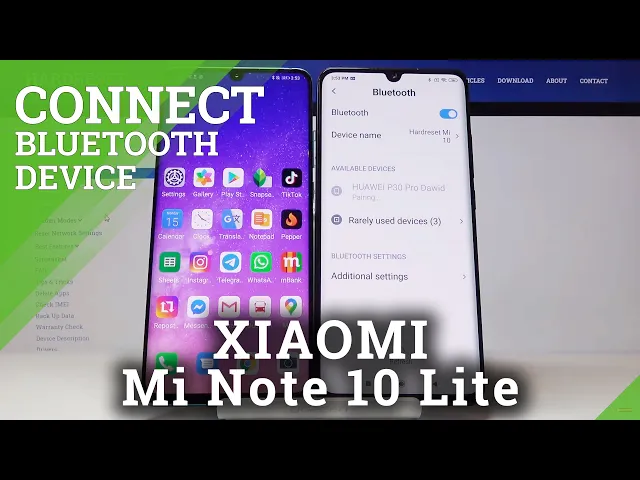Video thumbnail for How to Connect Bluetooth Device with Xiaomi Mi Note 10 Lite - Bluetooth Connection