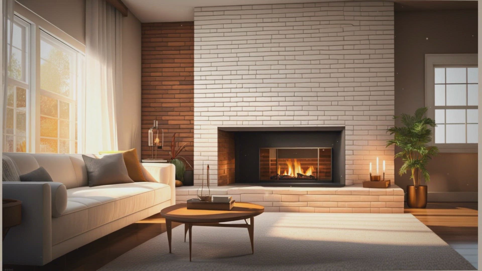 'Video thumbnail for Transform Your Living Space: 10 Steps to Paint a Brick Fireplace at Home'