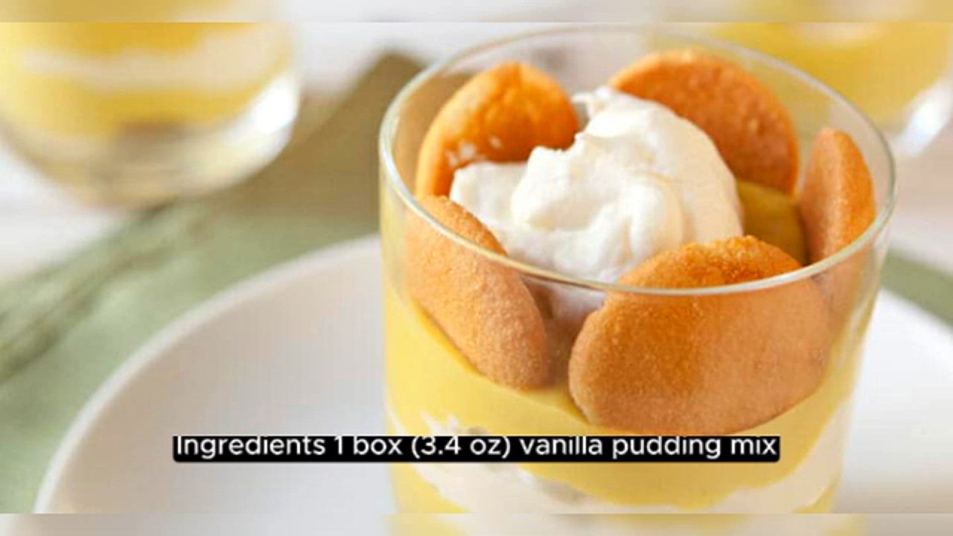 Video thumbnail for Individual Banana Pudding Delights