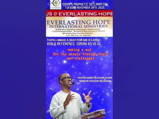 Video thumbnail for PROPHETIC DECLARATION