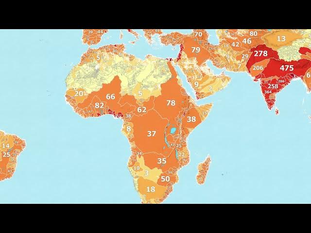 Video thumbnail for River Basins Reimagined: A Global Population Density Map