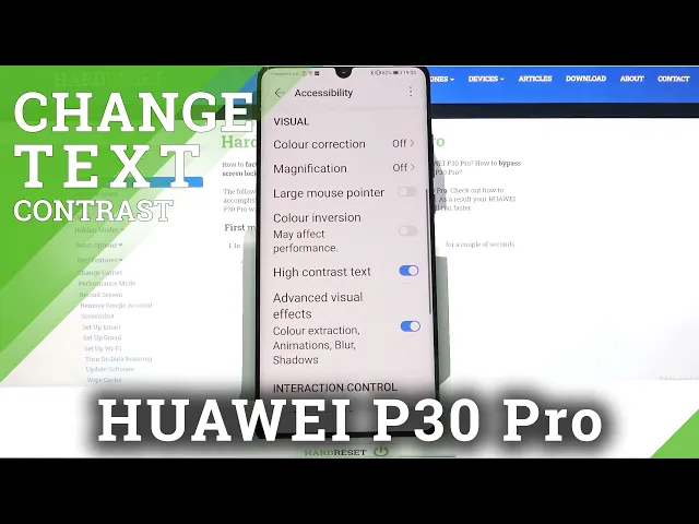 Video thumbnail for HUAWEI P30 Pro – Turn On & Deactivate High Contrast Text Option