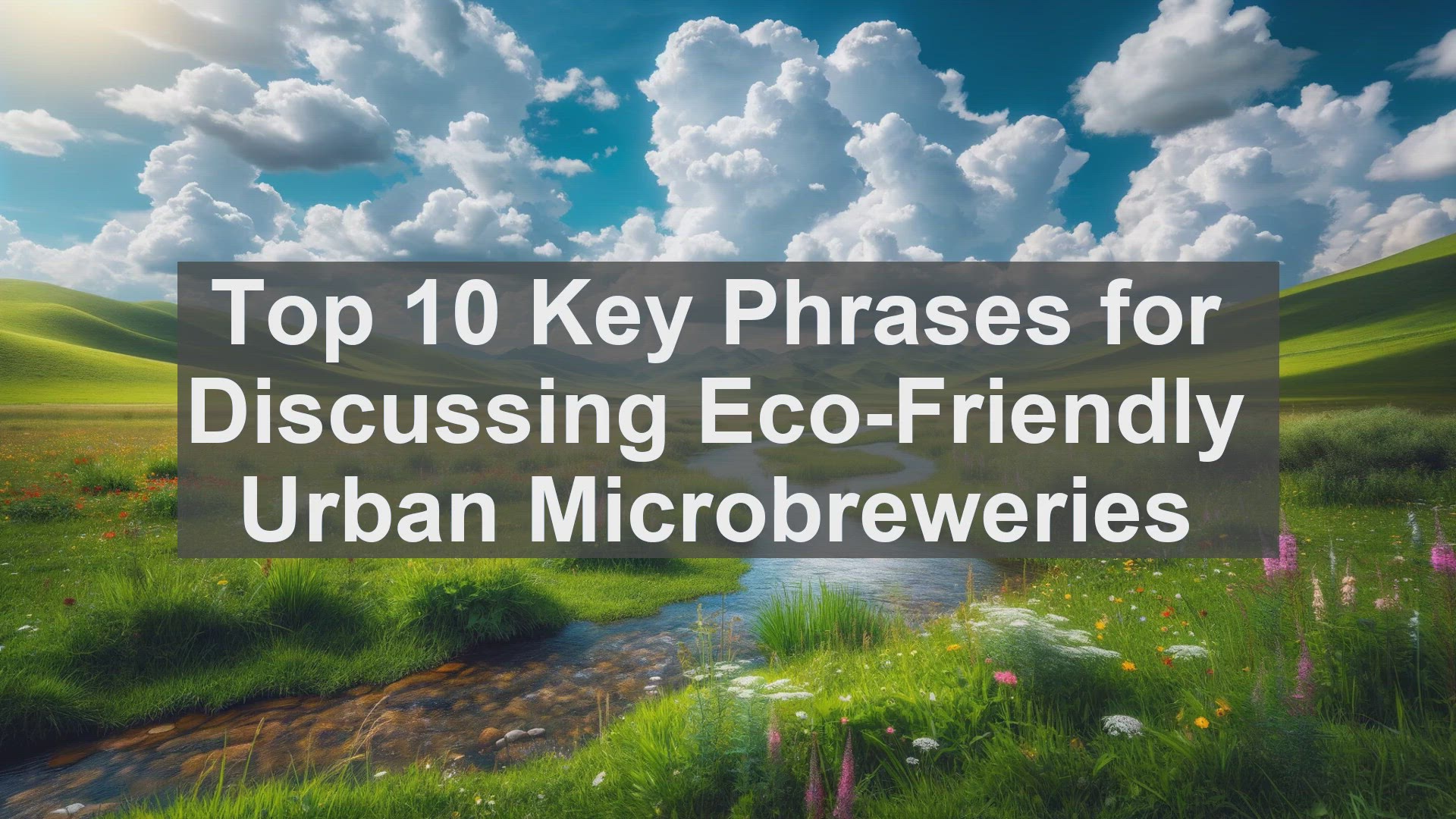 'Video thumbnail for Top 10 Key Phrases for Discussing EcoFriendly Urban Microbreweries'