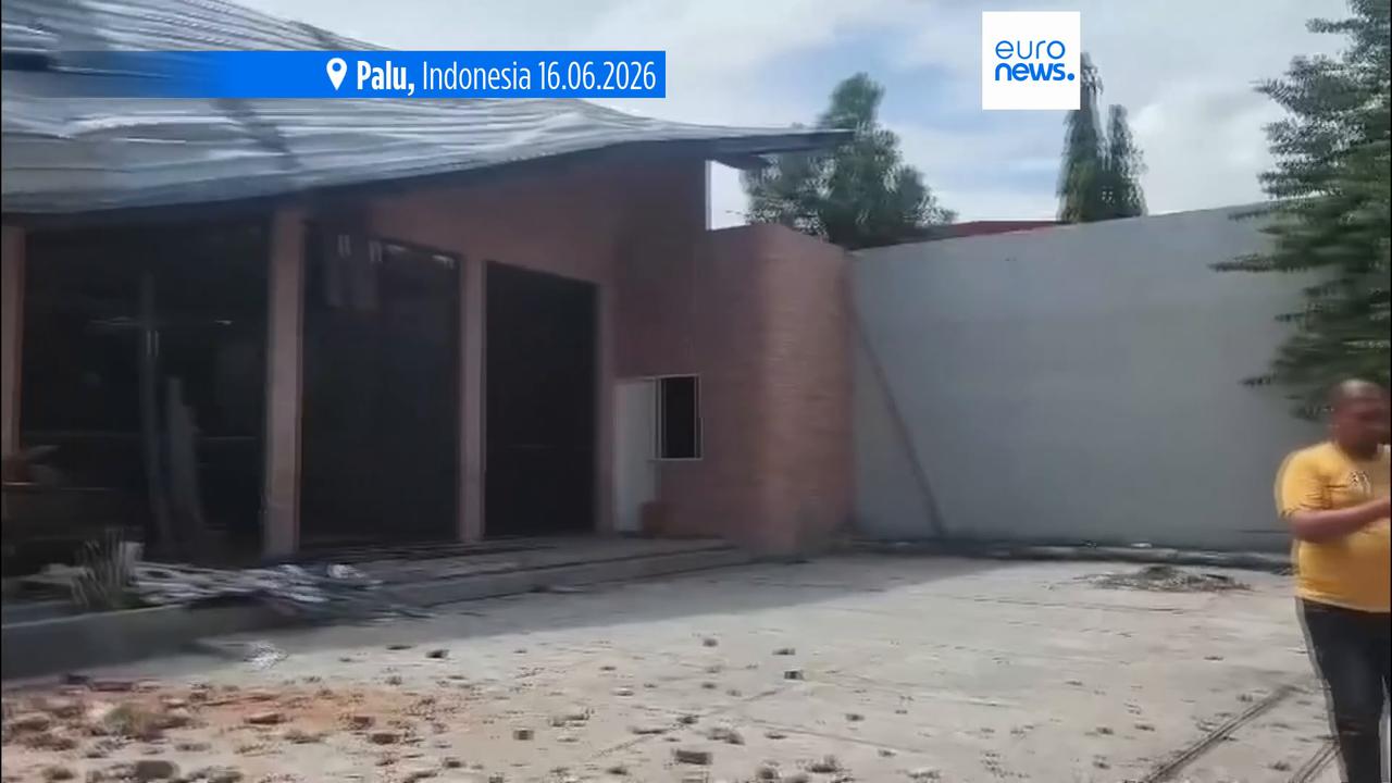 Video thumbnail for 6.7 magnitude earthquake strikes off of Indonesia, US Geological Survey says