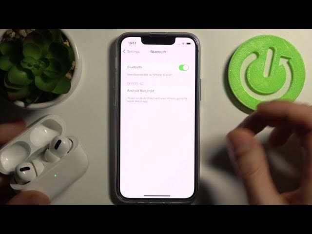 Video thumbnail for How to Connect AirPods Pro with iPhone 13 mini - Pair Headphones with APPLE iPhone
