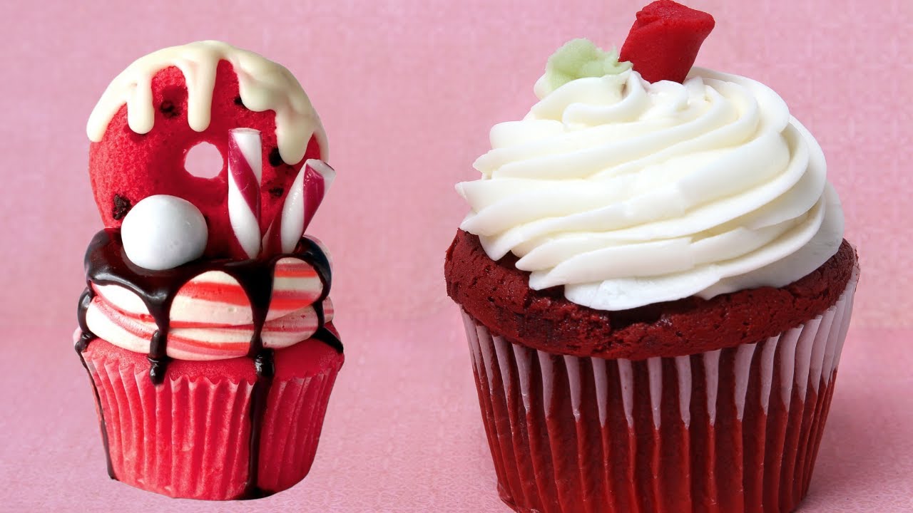'Video thumbnail for Red velvet cupcakes low carb recipe: video blog'