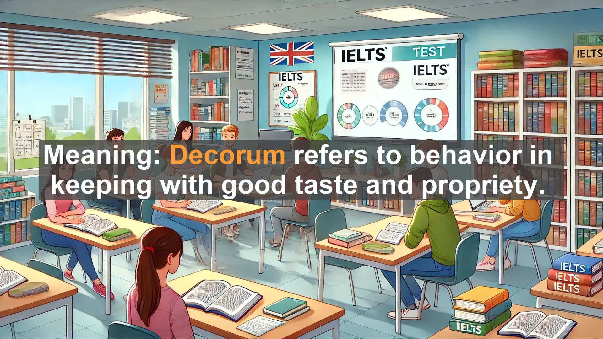'Video thumbnail for 2000 Must Know IELTS 9.0 Vocabulary - Decorum: The Art of Proper Behavior in Formal Settings'