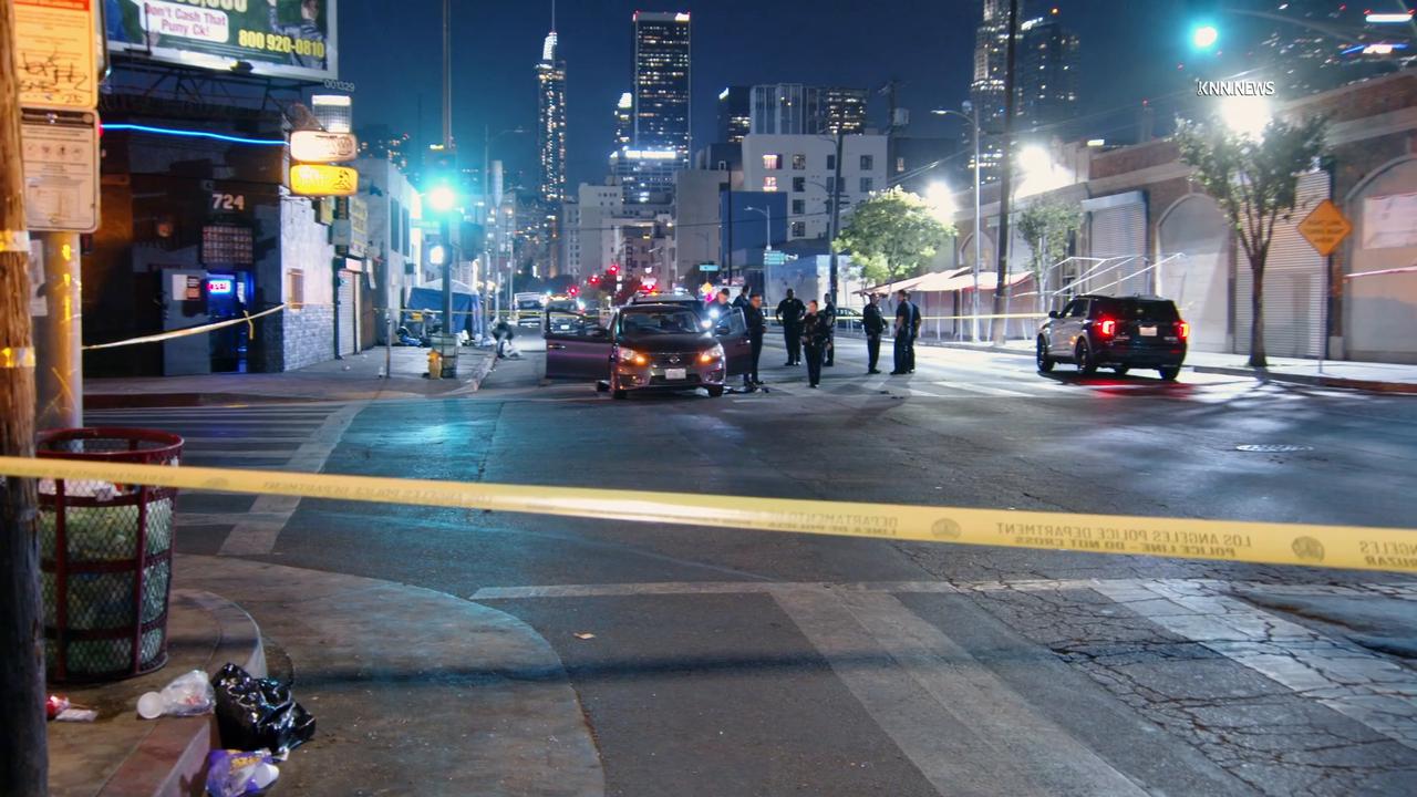 Video thumbnail for US, Los Angeles: Downtown LA Car Stabbing.