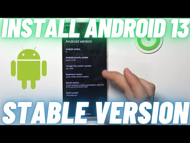 Video thumbnail for How to Install Android 13 on Google Pixel Phones - Download the Android 13 Update | Stable Version