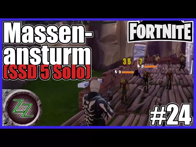 'Video thumbnail for Fortnite Rette die Welt PvE Modus #24 Sturmschildverteidigung 5 SSD5 Solo - gameplay deutsch german'