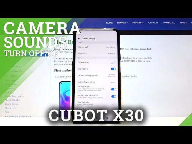 Video thumbnail for How to Turn Off Camera Shutter Sound in CUBOT X30 – Limit Camera Sounds