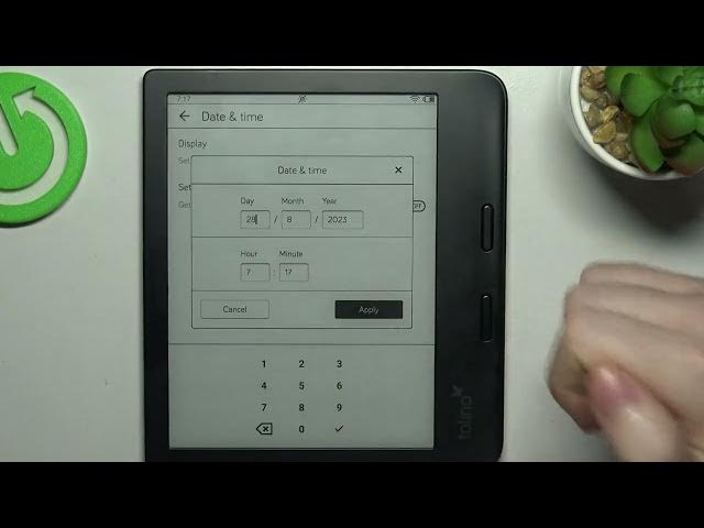 Video thumbnail for How To Set Up Date & Time Settings In Tolino Vision 6 16