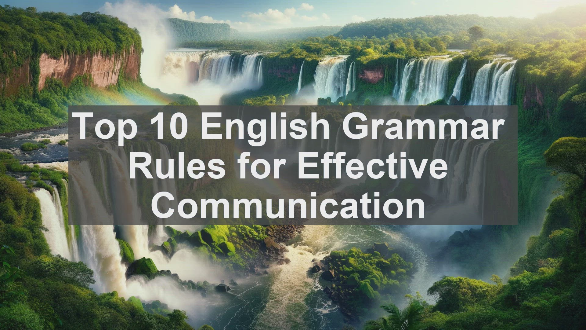 'Video thumbnail for Top 10 English Grammar Rules for Effective Communication'