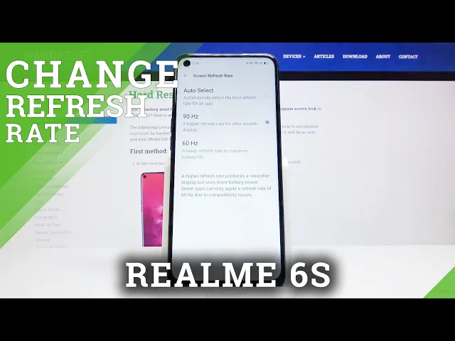 Video thumbnail for How to Choose Display Refresh Rate in Realme 6s – Set Up Refresh Rate