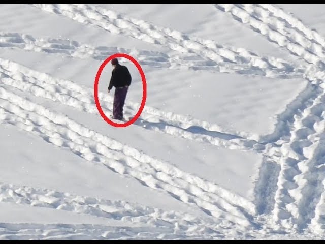 Video thumbnail for It Looks Like Some Drunk Guy Walking In Circles In The Snow. But Just Wait Until You Zoom Out !