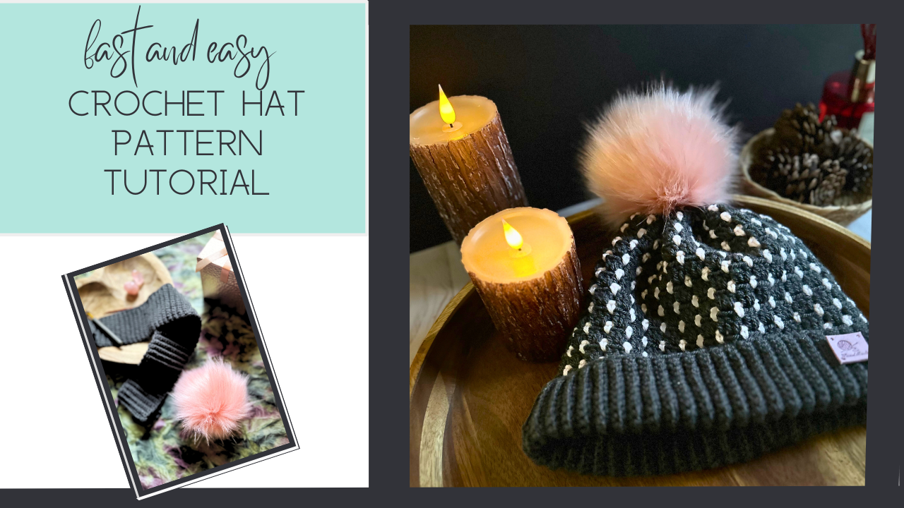 Video thumbnail for Easy Textured Crochet Hat Tutorial | Modern Block Stitch Beanie (Beginner-Friendly!)