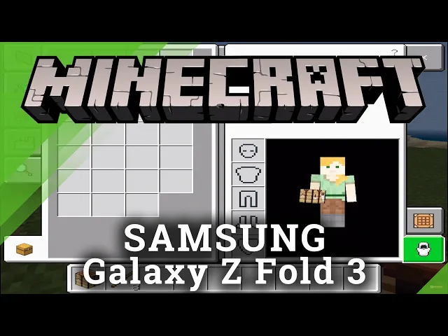 Video thumbnail for Samsung Galaxy Z Fold 3 5G Minecraft Test (Screen Record) - How well Minecraft Mobile works?