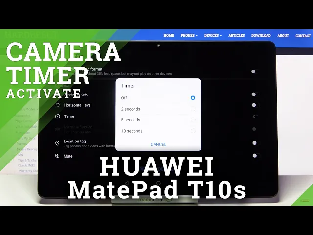 Video thumbnail for How to Set Camera Timer in HUAWEI MatePad T10s – Allow Camera Option