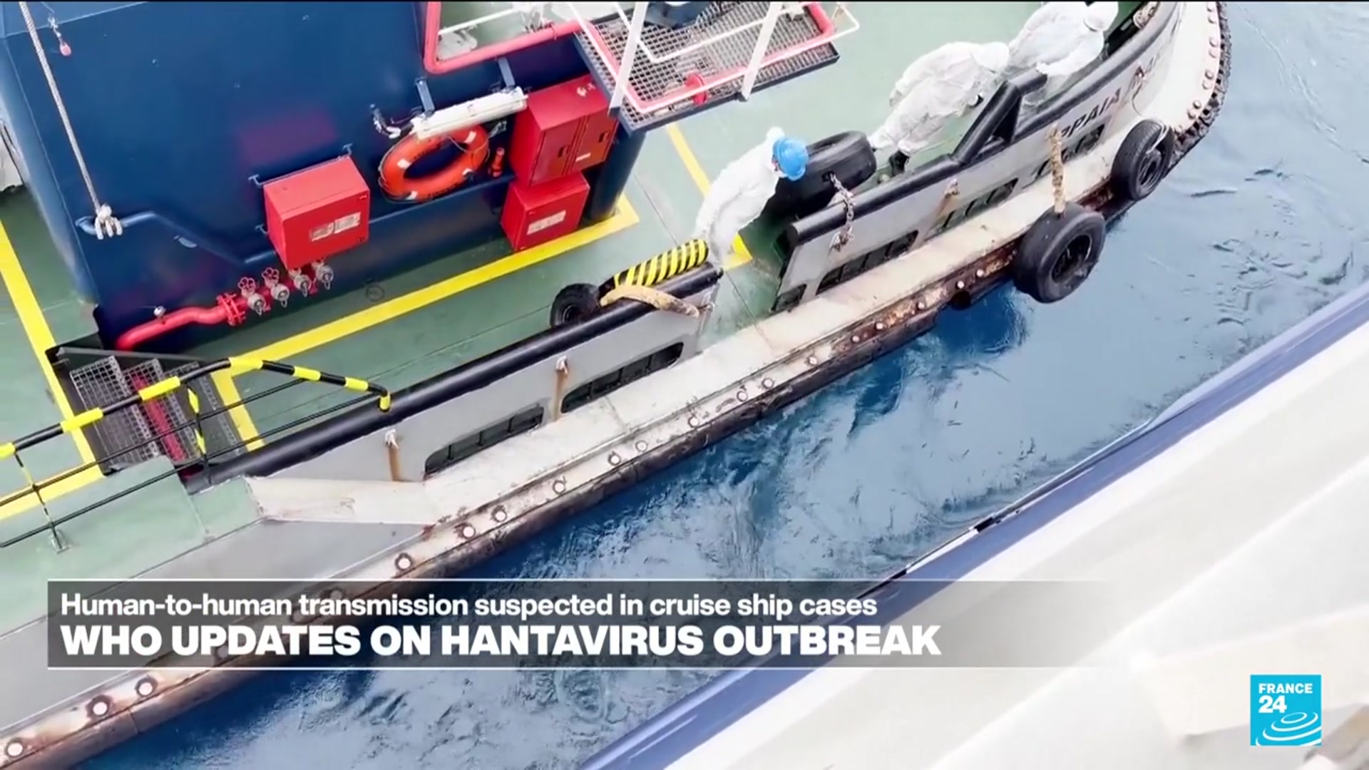 Video thumbnail for Human-to-human hantavirus transmission suspected on cruise ship