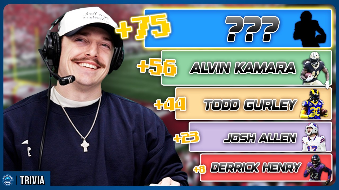 Video thumbnail for Who has the 75th most Rushing Touchdowns ALL TIME? (NFL Pinpoint Challenge)