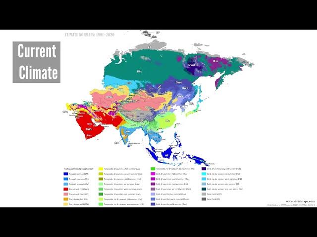 Video thumbnail for Asia's Climate Zones Reorganizing: Köppen-Geiger Maps from 1930 to 2099