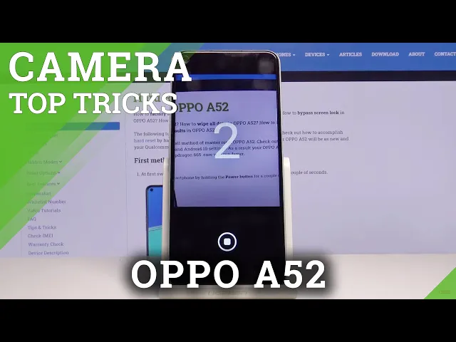 Video thumbnail for How to Activate Camera Top Tricks on OPPO A52 – Best Camera Features