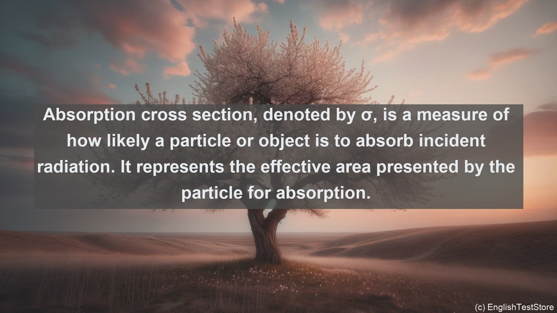'Video thumbnail for Absorption cross section in science  definition and examples'