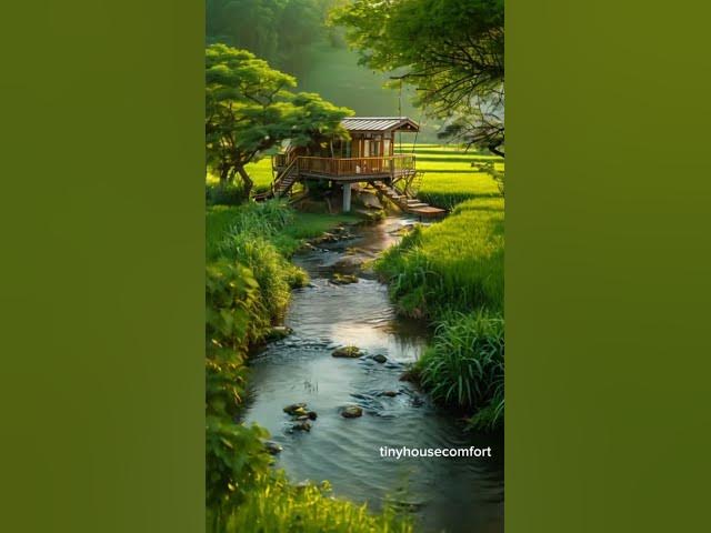 Video thumbnail for My dream relaxing #scenery #sleepaid #cabin #nature