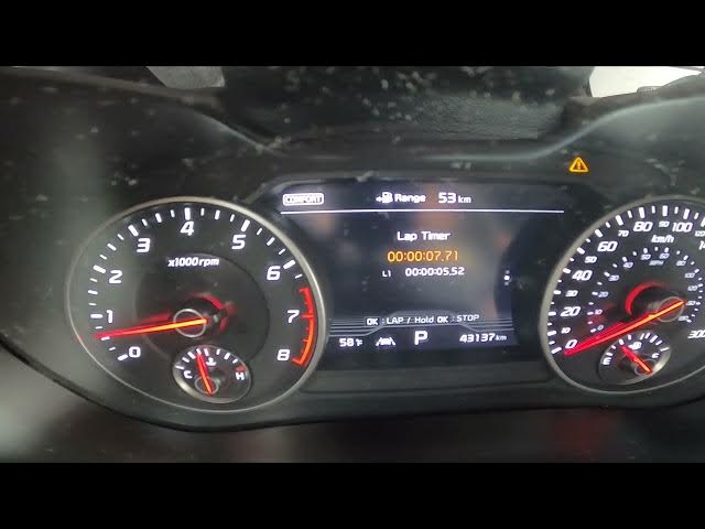 Video thumbnail for How to Start, and Manage Lap Timer in Kia Stinger I ( 2017 - now ) | Use Lap Timer