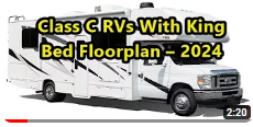 Video thumbnail for Class C RVs With King Bed Floorplan